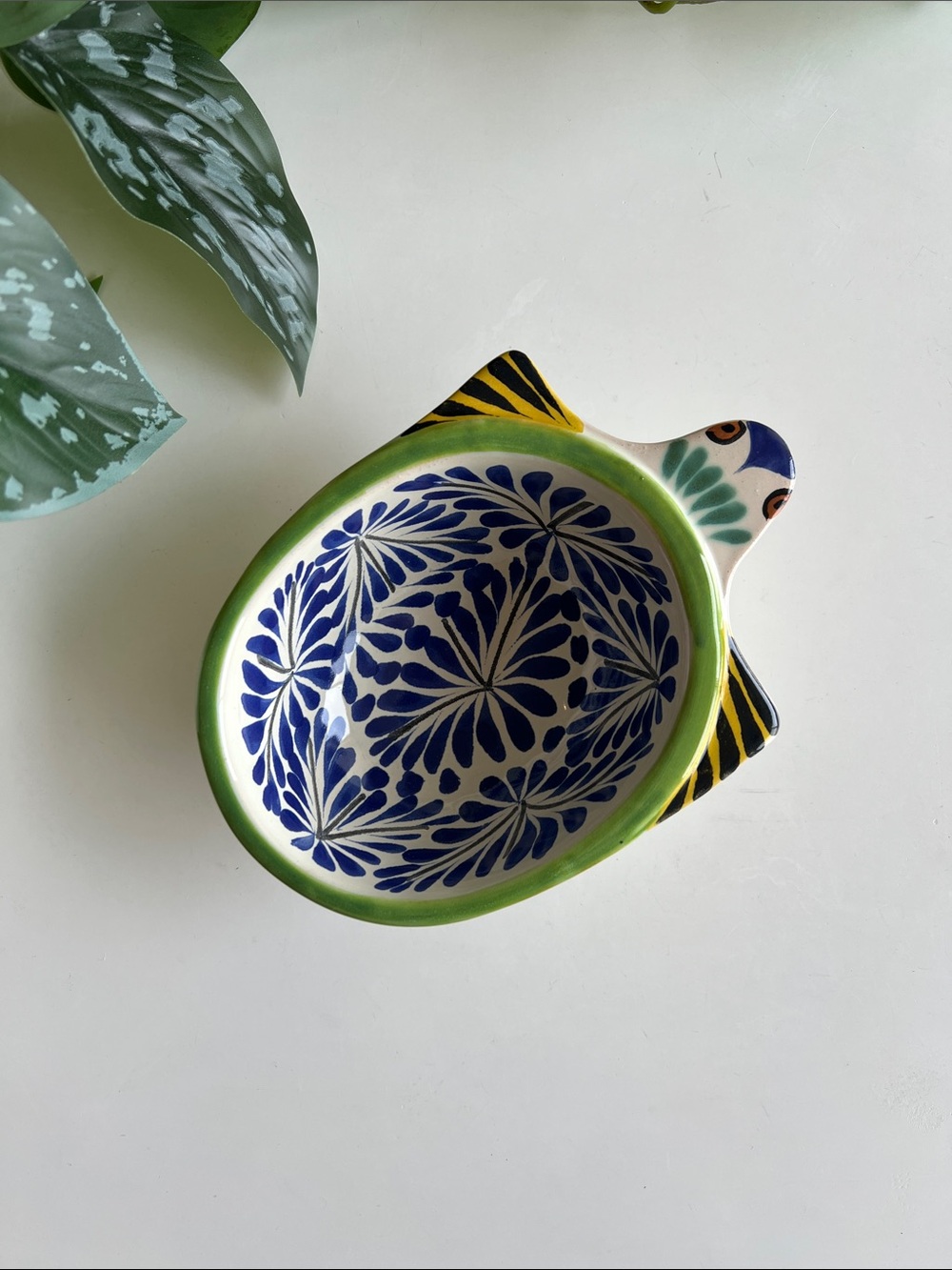 Handmade Mexican Pottery Turtle Nut Bowl Trinket Dish